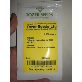 Compra MOSTAZA KOMATSUNA TSX813 F1 Sin Tratar (10.000 Semillas). en la tienda online Fito Agrícola