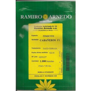 Compra PIMIENTO CABAÑEROS F1 (1000 Semillas) en la tienda online Fito Agrícola
