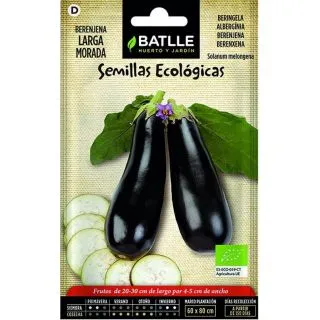 Compra BERENJENA LARGA MORADA ECOLÓGICA (100 gr.). en la tienda online Fito Agrícola