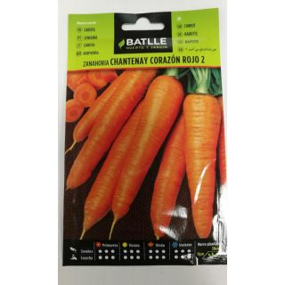 Compra ZANAHORIA CHANTENAY DE CORAZON ROJO 2 (10 gr.). en la tienda online Fito Agrícola