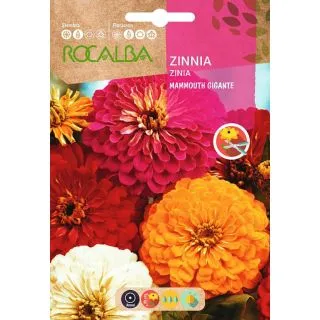 Compra ZINNIA MAMMOUTH GIGANTE VARIADA (3 gr.). en la tienda online Fito Agrícola