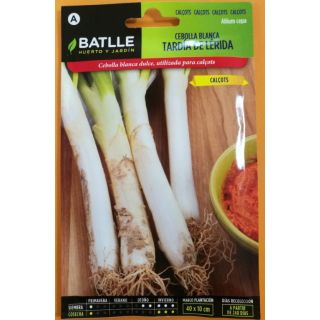 Compra CEBOLLA BLANCA TARDÍA DE LÉRIDA "CALÇOT" (4 gr.) en la tienda online Fito Agrícola