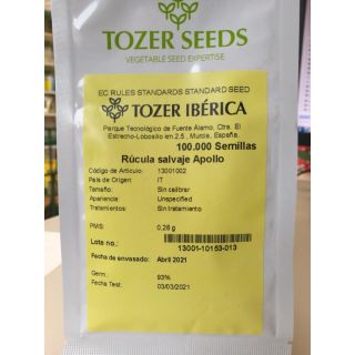 Compra RÚCULA SALVAJE APOLLO Sin Tratar (100.000 Semillas) en la tienda online Fito Agrícola
