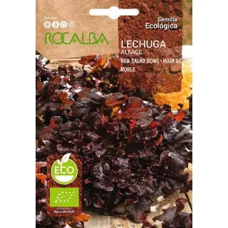 Compra LECHUGA RED SALAD BOWL 'HOJA DE ROBLE' BIO (100 gr.). en la tienda online Fito Agrícola