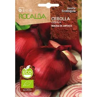 Compra CEBOLLA MORADA DE AMPOSTA ECOLÓGICA (2 gr.). en la tienda online Fito Agrícola
