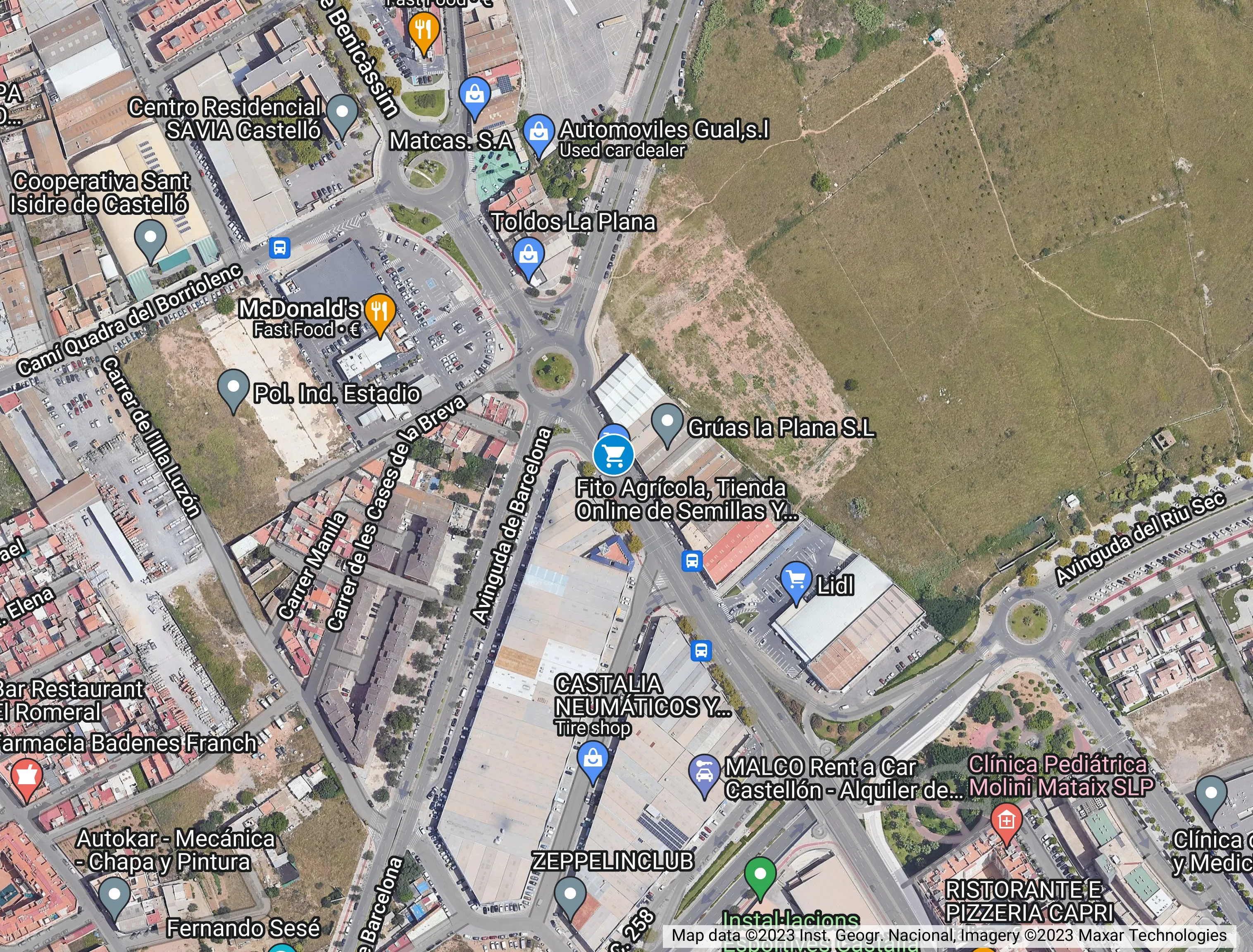 Foto del mapa con la localización de la tienda Fito Agrícola
